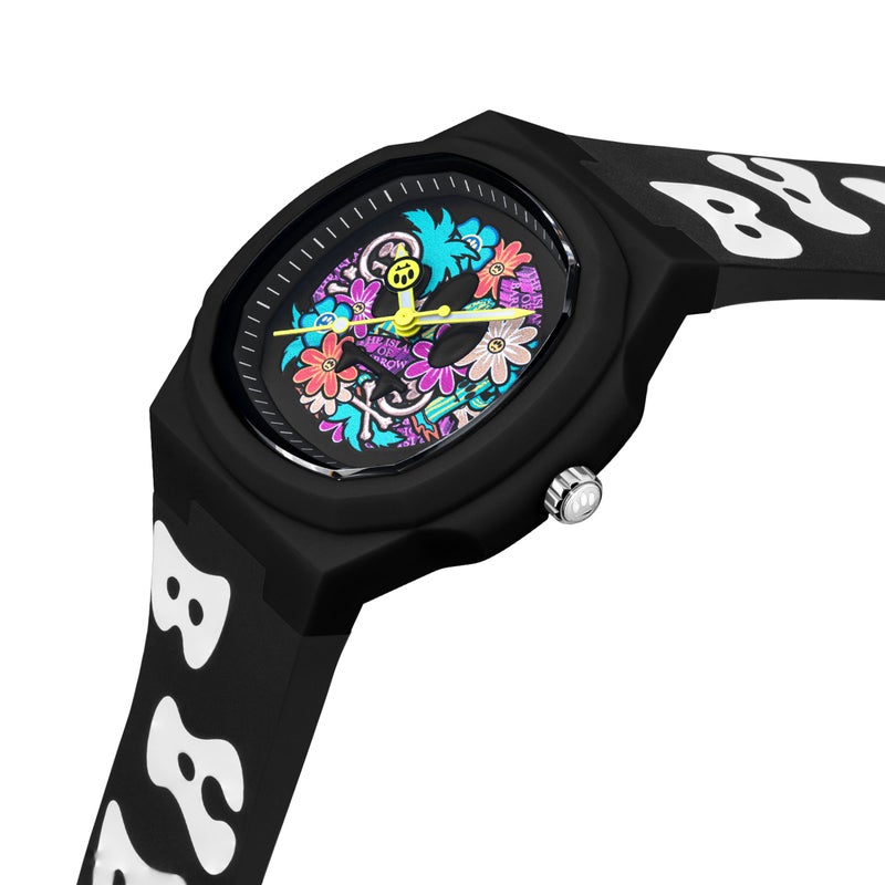 Barrow BWW00370 Black Dial Silicone Strap Watch for Unisex, 48mm - Image 2